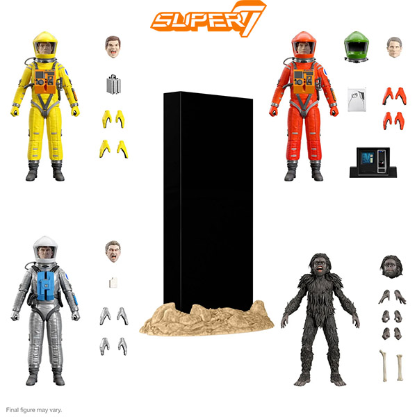 Super 7 2001 A Space Odyssey 7 Inch Scale Ultimates Set of 4